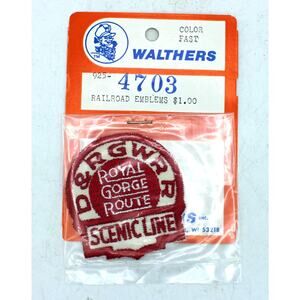 NOS Walthers D&RGWRR Royal Gorge Route Scenic Line Railroad Patch
